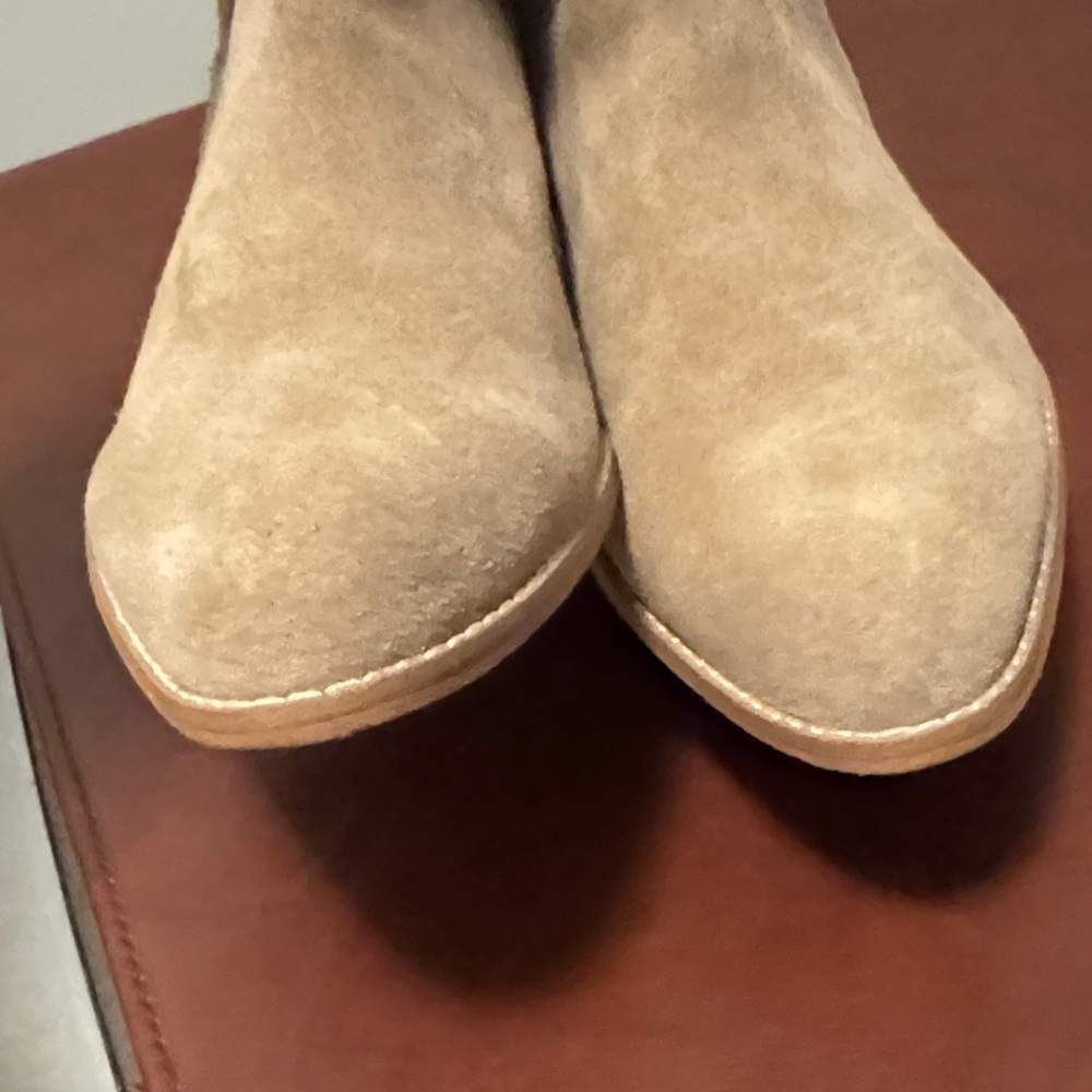 Splendid Light Brown Suede Ankle Boots - Picture 8 of 13
